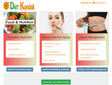 Tablet Screenshot of dietkundali.com